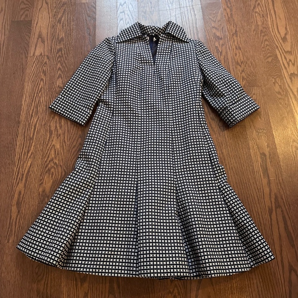 VTG 1960s Helga Marshall Field & Co 28 Shop Jacquard Fit and Flare Dress Sz 6